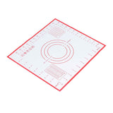 Baking Mat Silicone Non Slip Heat Resistant Dough Mat with Scale for Home Kitchen 29x26cmRed In Australia - Darrahopens