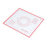 Baking Mat Silicone Non Slip Heat Resistant Dough Mat with Scale for Home Kitchen 29x26cmRed In Australia - Darrahopens