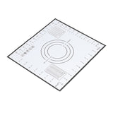 Baking Mat Silicone Non Slip Heat Resistant Dough Mat with Scale for Home Kitchen 29x26cmBlack