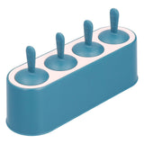 Ice Cream Mold Durable Reusable Food Grade Silicone Mould DIY Tools for Home KitchenBlue
