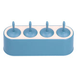 Ice Cream Mold Durable Reusable Food Grade Silicone Mould DIY Tools for Home KitchenBlue