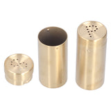 2pcs Spice Jar Stainless Steel Seasoning Bottle Salt and Pepper Shaker Kitchen ToolGolden