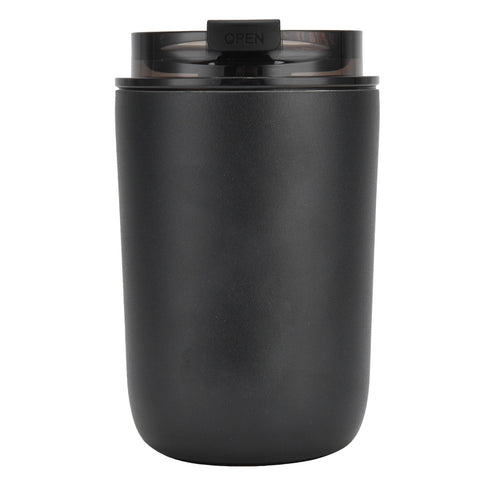 280ml Coffee Cup Household Portable Large Capacity Silicone Stainless Steel Vacuum Flask for Birthday GiftBlack In Australia - Darrahopens