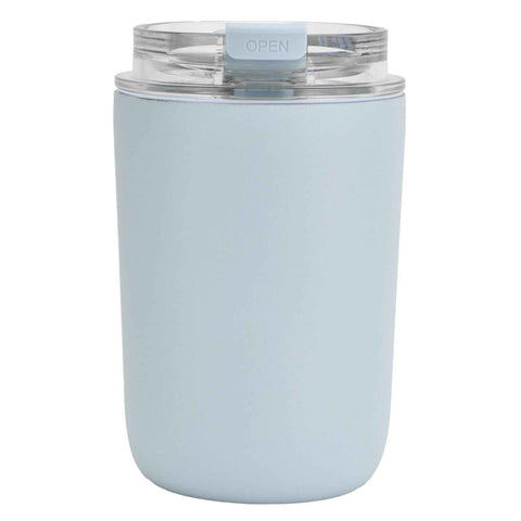 280ml Coffee Cup Household Portable Large Capacity Silicone Stainless Steel Vacuum Flask for Birthday GiftBlue In Australia - Darrahopens