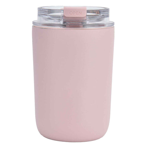 280ml Coffee Cup Household Portable Large Capacity Silicone Stainless Steel Vacuum Flask for Birthday GiftPink In Australia - Darrahopens