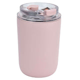 280ml Coffee Cup Household Portable Large Capacity Silicone Stainless Steel Vacuum Flask for Birthday GiftPink In Australia - Darrahopens