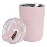 280ml Coffee Cup Household Portable Large Capacity Silicone Stainless Steel Vacuum Flask for Birthday GiftPink In Australia - Darrahopens