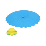 Silicone Lid Dustproof and Heat Resistant Hot and Cold Beverage Cup Cover for Kitchen HomeBlue