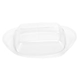 ShipShaped Butter Cutting Box with Cutting Knife and Lid Food Grade Chesse Container for Kitchen(Transparent )