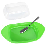 ShipShaped Butter Cutting Box with Cutting Knife and Lid Food Grade Chesse Container for Kitchen(Green ) In Australia - Darrahopens