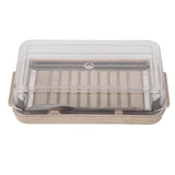 Stainless Steel Butter Cutter Container Butter Storage Box with Transparent Cover for KitchenWheat Chassis In Australia - Darrahopens