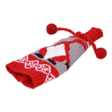 Knitted Wine Bottle Cover Bag Sleeve Home Decoration for Christmas Wedding Birthday PartyRed +Gray In Australia - Darrahopens