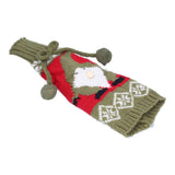 Knitted Wine Bottle Cover Bag Sleeve Home Decoration for Christmas Wedding Birthday PartyRed +Green In Australia - Darrahopens