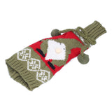 Knitted Wine Bottle Cover Bag Sleeve Home Decoration for Christmas Wedding Birthday PartyRed +Green In Australia - Darrahopens