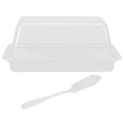 Rectangular Butter Cutting Box with Lid Portable Butter Storage Box for Home KitchenWhite In Australia - Darrahopens