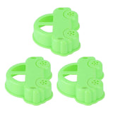 3Pcs Car Sandwich Cutter Food Grade Safe Convenient Easy Encourage Kids Cookie Mold