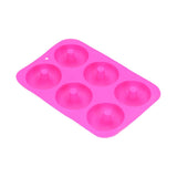 Donut Baking Pans 6 Grid Silicone Non Stick Donut Moulders for DIY Baking Lovers