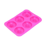 Donut Baking Pans 6 Grid Silicone Non Stick Donut Moulders for DIY Baking Lovers