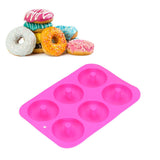 Donut Baking Pans 6 Grid Silicone Non Stick Donut Moulders for DIY Baking Lovers