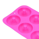 Donut Baking Pans 6 Grid Silicone Non Stick Donut Moulders for DIY Baking Lovers