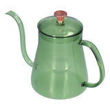 Coffee Kettle Glass Coffee Pot 600ML Coffee Drip Kettle Long Nozzle Kettle for Home KitchenGreen In Australia - Darrahopens