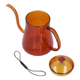 Coffee Kettle Glass Coffee Pot 600ML Coffee Drip Kettle Long Nozzle Kettle for Home KitchenCoffee In Australia - Darrahopens