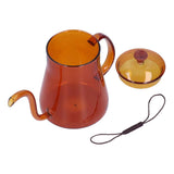 Coffee Kettle Glass Coffee Pot 600ML Coffee Drip Kettle Long Nozzle Kettle for Home KitchenCoffee In Australia - Darrahopens
