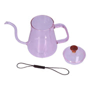 Long Spout Kettle Large Capacity Heat Resistant Easy to Clean Long Mouth Coffee PotPink In Australia - Darrahopens