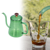 Long Spout Kettle Large Capacity Heat Resistant Easy to Clean Long Mouth Coffee PotGreen