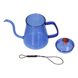 Long Spout Kettle Large Capacity Heat Resistant Easy to Clean Long Mouth Coffee PotBlue In Australia - Darrahopens