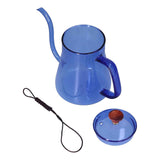 Long Spout Kettle Large Capacity Heat Resistant Easy to Clean Long Mouth Coffee PotBlue In Australia - Darrahopens