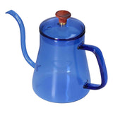 Long Spout Kettle Large Capacity Heat Resistant Easy to Clean Long Mouth Coffee PotBlue In Australia - Darrahopens