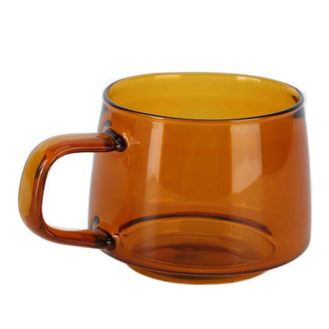 Transparent Coffee Cup 250ML Borosilicate Cup Glass Tea Water Milk Mug with HandleSuccinite In Australia - Darrahopens