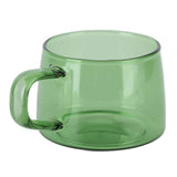 Transparent Coffee Cup 250ML Borosilicate Cup Glass Tea Water Milk Mug with HandleGreen In Australia - Darrahopens