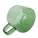 Transparent Coffee Cup 250ML Borosilicate Cup Glass Tea Water Milk Mug with HandleGreen In Australia - Darrahopens