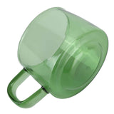 Transparent Coffee Cup 250ML Borosilicate Cup Glass Tea Water Milk Mug with HandleGreen In Australia - Darrahopens