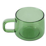 Transparent Coffee Cup 250ML Borosilicate Cup Glass Tea Water Milk Mug with HandleGreen In Australia - Darrahopens