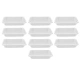 10PCS Disposable Lunch Box Microwavable Disposable Transparent Rectangular Food Container with Lid 500ML In Australia - Darrahopens