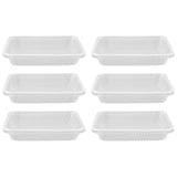 10PCS Disposable Lunch Box Microwavable Disposable Transparent Rectangular Food Container with Lid 500ML In Australia - Darrahopens