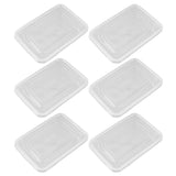 10PCS Disposable Lunch Box Microwavable Disposable Transparent Rectangular Food Container with Lid 500ML In Australia - Darrahopens