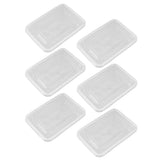 10PCS Disposable Lunch Box Microwavable Disposable Transparent Rectangular Food Container with Lid 500ML In Australia - Darrahopens