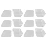 10PCS Disposable Lunch Box Microwavable Disposable Transparent Rectangular Food Container with Lid 650ML In Australia - Darrahopens