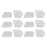 10PCS Disposable Lunch Box Microwavable Disposable Transparent Rectangular Food Container with Lid 750ML In Australia - Darrahopens