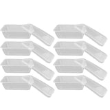10PCS Disposable Lunch Box Microwavable Disposable Transparent Rectangular Food Container with Lid 750ML In Australia - Darrahopens