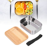 Bento Lunch Box 304 Stainless Steel Secure Bento Boxes with Lids for Students WorkersS