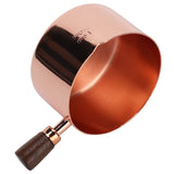 Sauce Pan Wooden Handle Rose Gold Stainless Steel Sauce Pot for Cooking Kitchen Ware1cup