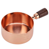 Sauce Pan Wooden Handle Rose Gold Stainless Steel Sauce Pot for Cooking Kitchen Ware1/2cup In Australia - Darrahopens
