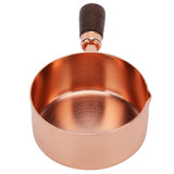 Sauce Pan Wooden Handle Rose Gold Stainless Steel Sauce Pot for Cooking Kitchen Ware1/2cup In Australia - Darrahopens