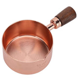 Sauce Pan Wooden Handle Rose Gold Stainless Steel Sauce Pot for Cooking Kitchen Ware1/3cup In Australia - Darrahopens