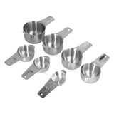 7Pcs/Set Stainless Steel Measuring Cup Measuring Spoon with Scale Baking Tool for Home Kitchen
